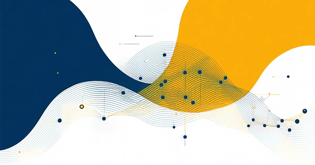 Abstract concept of removing broker layers — direct connection represented by network simplification